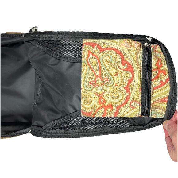 Womens‎ Y2K Sassy Caddy Golf Shoe Sports Multifunction Tote Bag Paisley Print - Picture 3 of 11